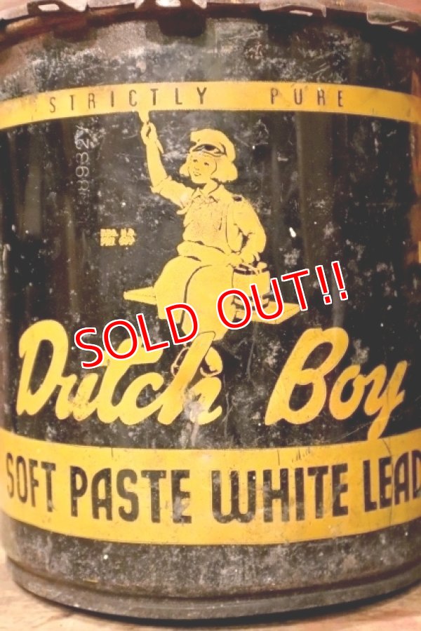 画像2: dp-240911-76 Dutch Boy / 1950's-1960's SOFT PASTE WHITE LEAD 100 LBS. NET Bucket