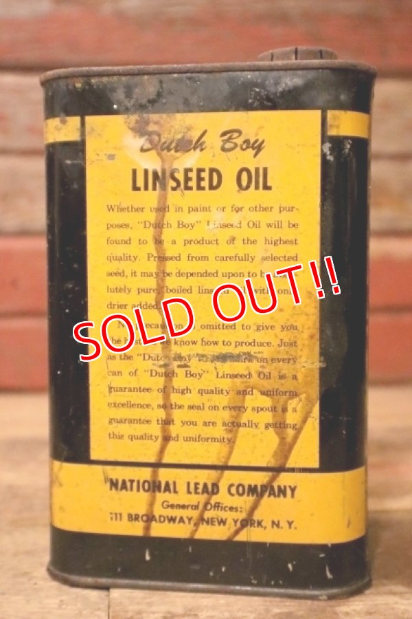 画像4: dp-240911-83 Dutch Boy / 1950's-1960's LINSEED OIL ONE QUART Can