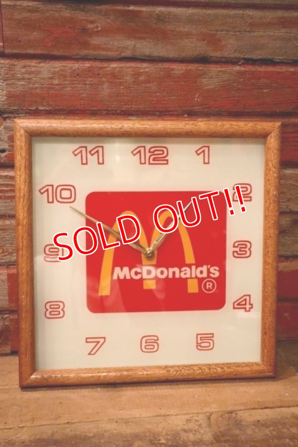 画像1: dp-240911-22 McDonald's / 1980's In-store Wall Clock