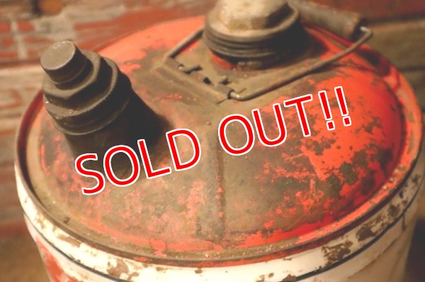 画像7: dp-240911-38 Mobilgrease / 1940's-1950's 5 U.S. GALLONS CAN