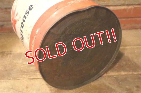 画像8: dp-240911-38 Mobilgrease / 1940's-1950's 5 U.S. GALLONS CAN