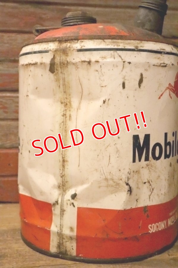 画像5: dp-240911-38 Mobilgrease / 1940's-1950's 5 U.S. GALLONS CAN