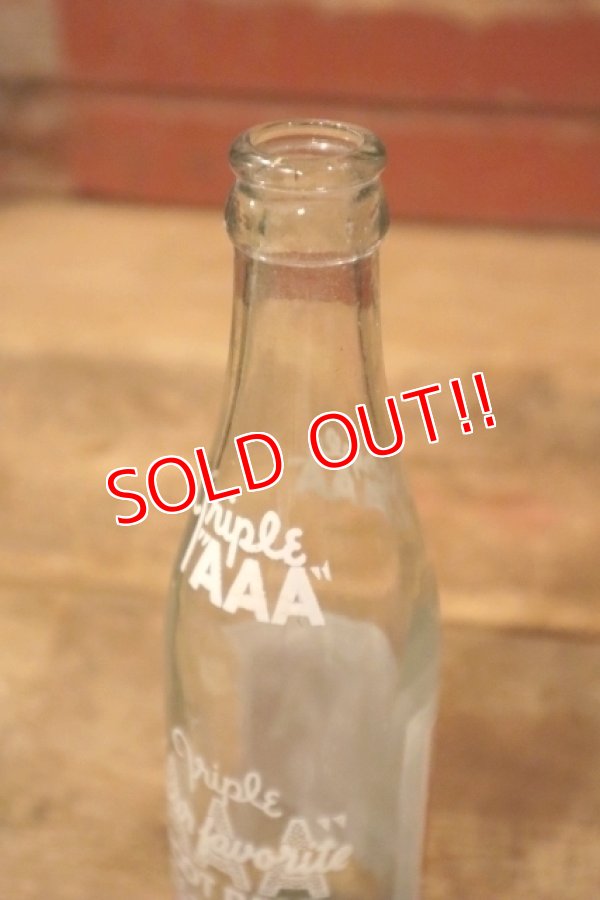 画像5: dk-017 Triple "AAA" ROOT BEER / 1960's 6 1/2 FL. OZ. Bottle