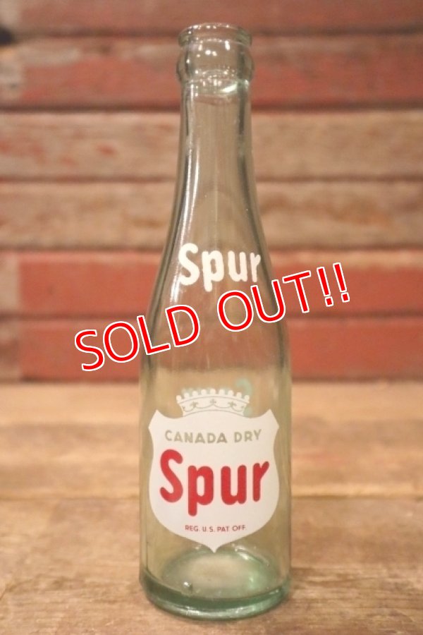 画像1: dk-025 CANADA SRY Spur / 1940's 6 FL. OZ. Bottle