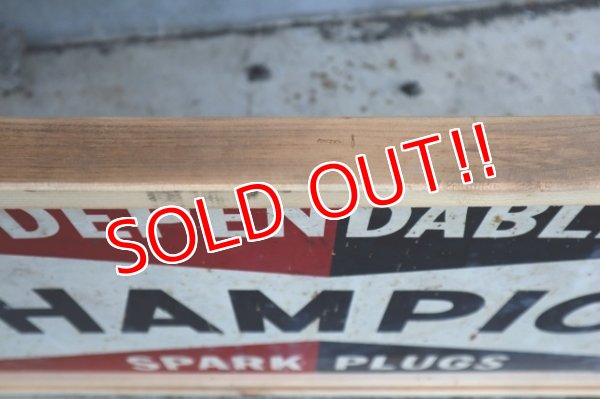 画像14: dp-240911-41 CHAMPION / 1950's W-side Metal Sign