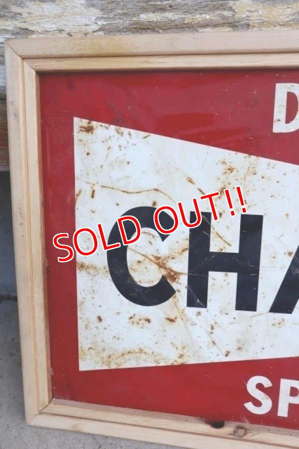 画像2: dp-240911-41 CHAMPION / 1950's W-side Metal Sign