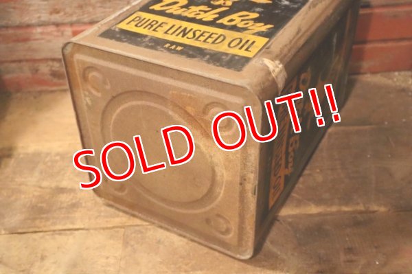 画像8: dp-240911-89 Dutch Boy / 1960's PURE LINSEED OIL 38 POUNDS CAN