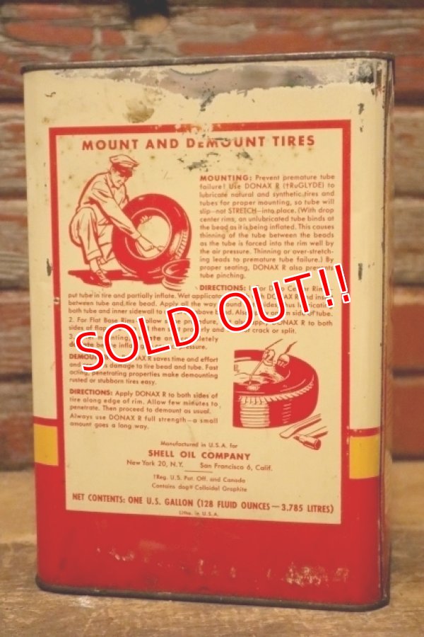 画像8: dp-240321-16 SHELL 1950's DONAX R ONE U.S. GALLON CAN