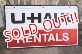 画像: dp-240911-72 U-HAUL / 1990's W-side Metal Sign