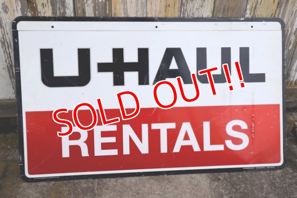 画像1: dp-240911-72 U-HAUL / 1990's W-side Metal Sign
