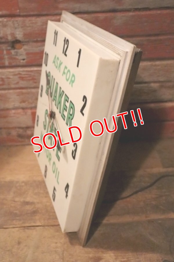 画像10: dp-240911-19 【JUNK】QUAKER STATE MOTOR OIL / 1960's Wall Clock