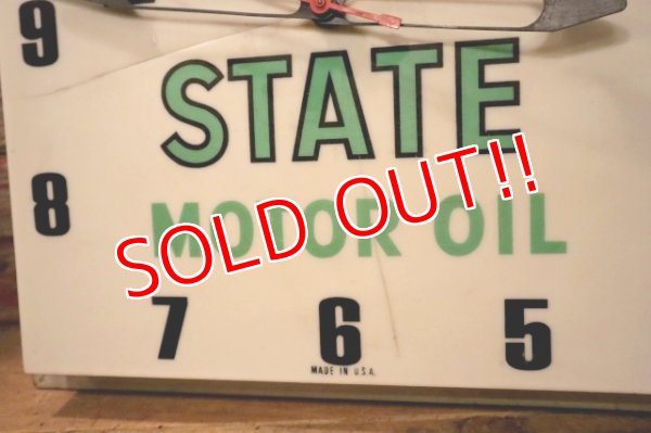 画像3: dp-240911-19 【JUNK】QUAKER STATE MOTOR OIL / 1960's Wall Clock