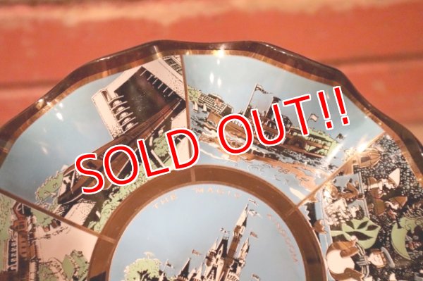 画像3: ct-240814-29 Walt Disney World / The Magic Kingdom 1970's Souvenir Glass Tray