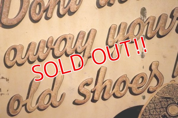 画像5: dp-240911-54 CAT'S PAW RUBBER HEELS AND SOLES / 1940's Advertising Metal Sign