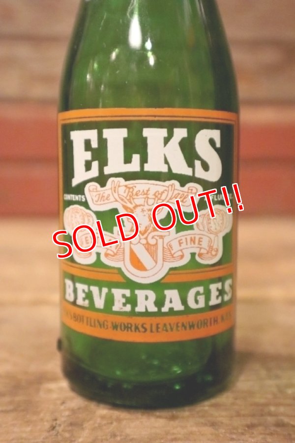 画像2: dk-041 ELKS BEVERAGES / 1940's 7 FL.OZ Bottle