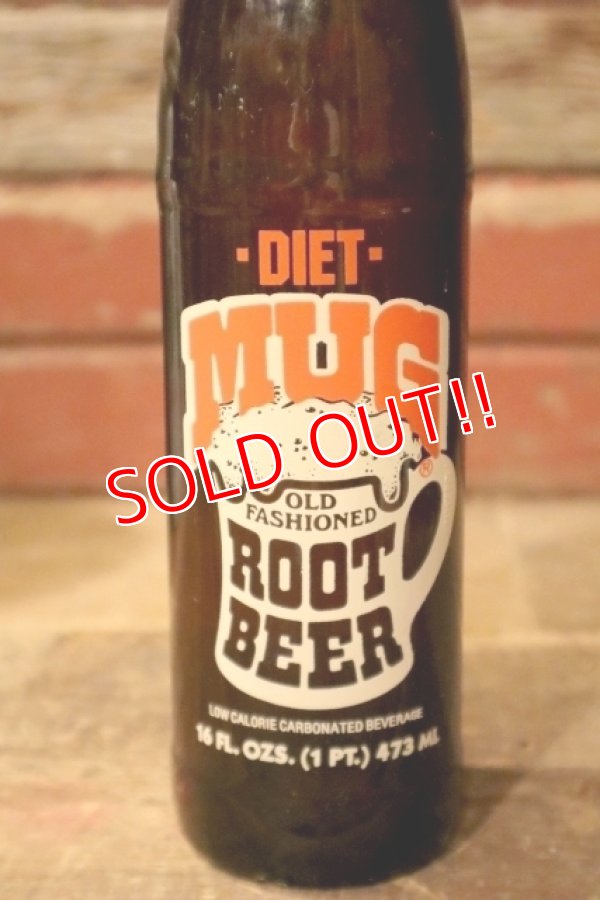 画像2: dk-051 DIET MUG ROOT BEER / 1980's 16 FL.OZ Bottle