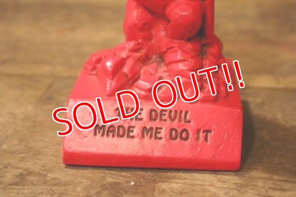 画像3: ct-241008-98 PAURA 1971 Red Devil Message Doll "THE DEVIL MADE ME DO IT"