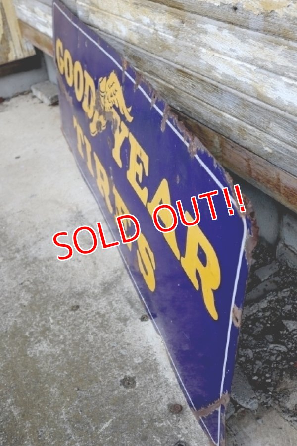 画像10: dp-240911-42 GOODYEAR TIRES / 1940's Porcelain Sign