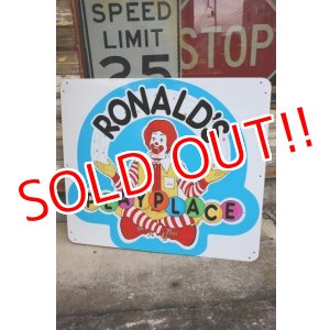 画像: dp-240911-40 ※店頭ピックアップのみ McDonald's 1989 RONALD'S PLAYPLACE Sign