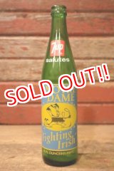 画像: dk-052 7 Up / the NOTRE DAME Fighting Irish 1970's Bottle