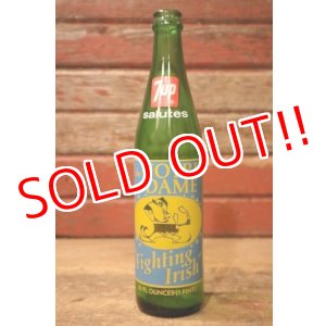 画像: dk-052 7 Up / the NOTRE DAME Fighting Irish 1970's Bottle