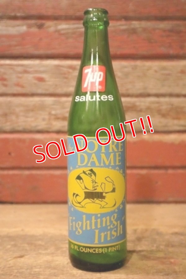 画像1: dk-052 7 Up / the NOTRE DAME Fighting Irish 1970's Bottle
