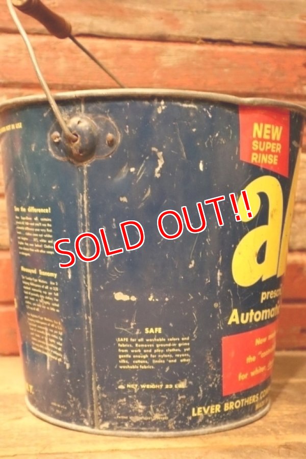 画像4: dp-241027-02 all / 1950's-1960's Laundry Detergent Galvanized Metal Bucket