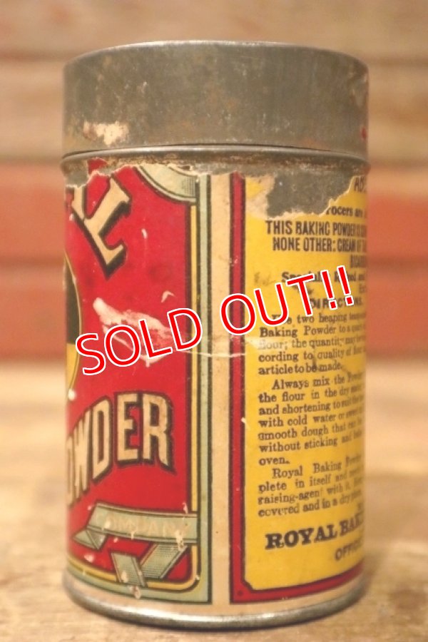 画像4: dp-241027-05 ROYAL 1910's-1920's BAKING POWDER TIN CAN