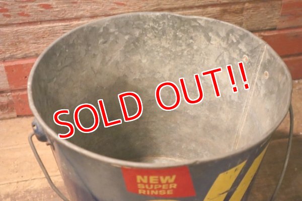 画像8: dp-241027-02 all / 1950's-1960's Laundry Detergent Galvanized Metal Bucket