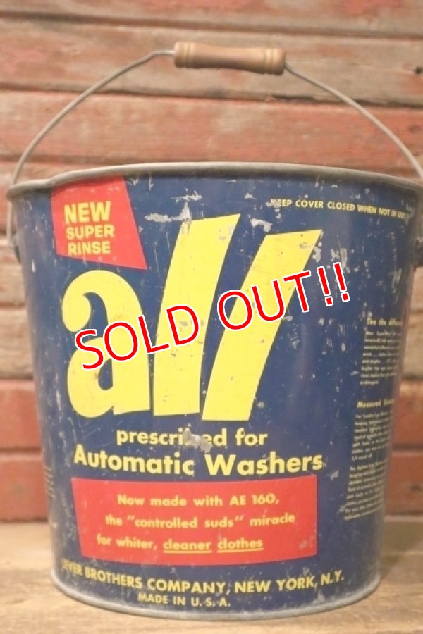 画像3: dp-241027-02 all / 1950's-1960's Laundry Detergent Galvanized Metal Bucket