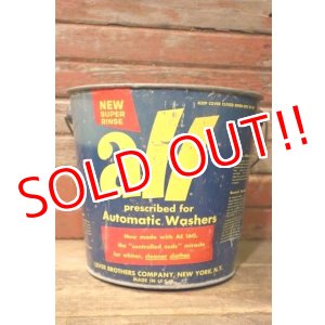 画像: dp-241027-02 all / 1950's-1960's Laundry Detergent Galvanized Metal Bucket