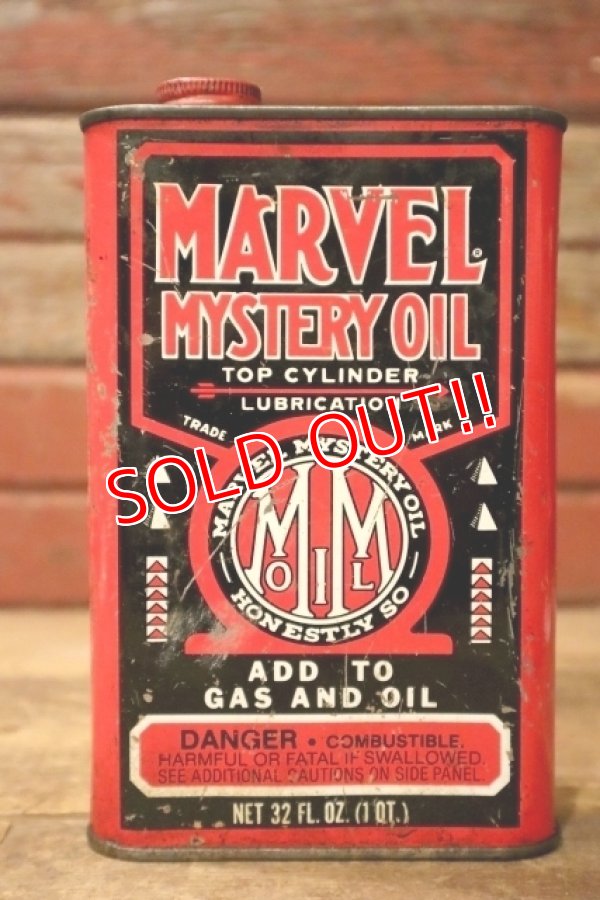 画像1: dp-241027-16 MARVEL MYSTERY OIL / ADD TO GAS AND OIL 1 U.S. QUART Can