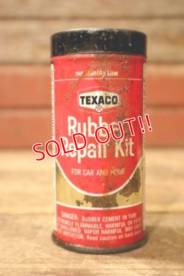 画像1: dp-241027-22 TEXACO / 1970's Rubber Repair Kit Can