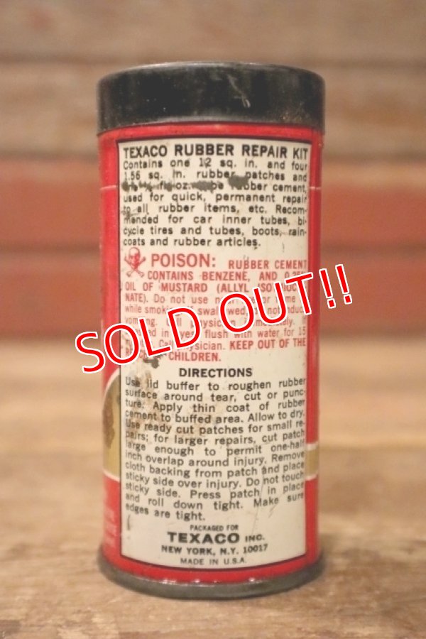 画像3: dp-241027-22 TEXACO / 1970's Rubber Repair Kit Can