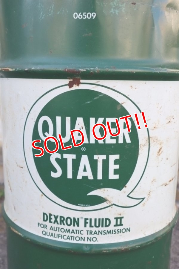 画像2: dp-240718-09 QUAKER STATE / 1980's DEXRON FLUID II 16 U.S. GALLONS CAN
