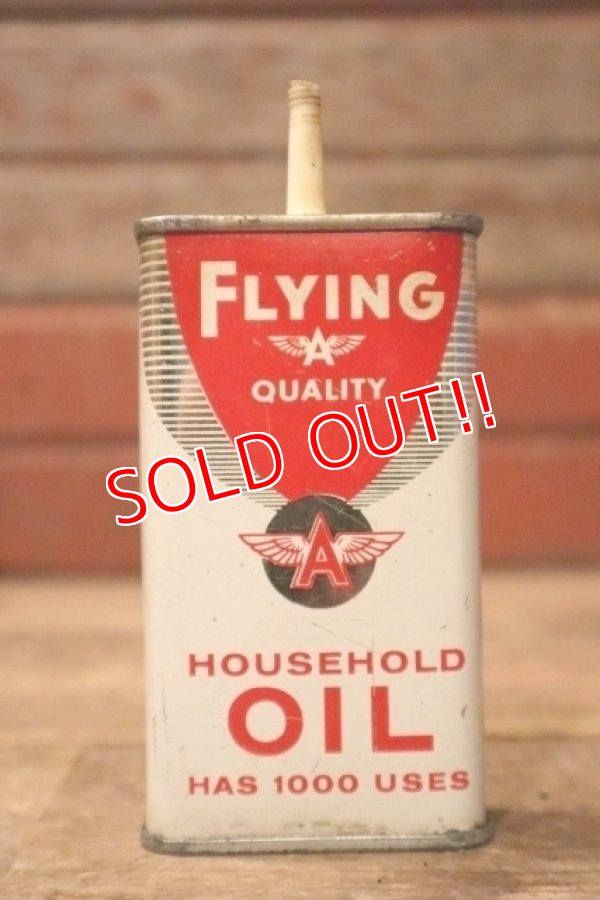 画像1: dp-241106-08 Tidewater Oil Company / FLYING A HOUSEHOLD OIL Can