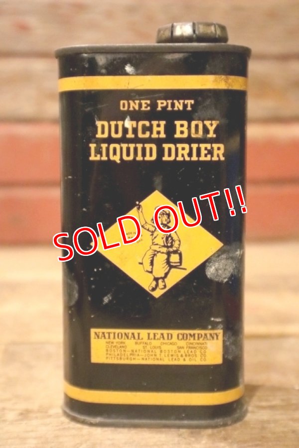画像1: dp-241106-21 Dutch Boy Paint 1940's-1950's LIQUID DRIER ONE PINT Can