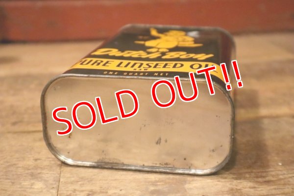 画像7: dp-241027-15 Dutch Boy Paint 1950's-1960's PURE LINSEED OIL One Quart Can