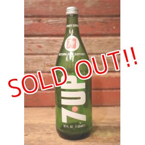 画像: dk-066 7 Up / 1970's 32 FL.OZ. Bottle