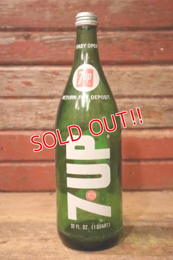 画像1: dk-066 7 Up / 1970's 32 FL.OZ. Bottle