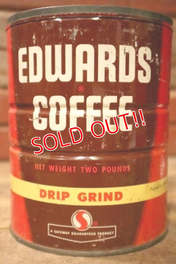 画像2: dp-241106-47 EDWARDS COFFEE / Vintage Tin Can
