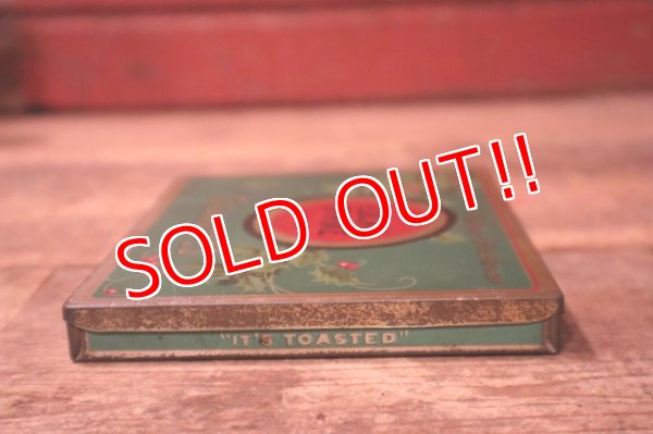 画像4: dp-241106-14 LUCKY STRIKE / 1930's Tin Case "Merry Christmas"