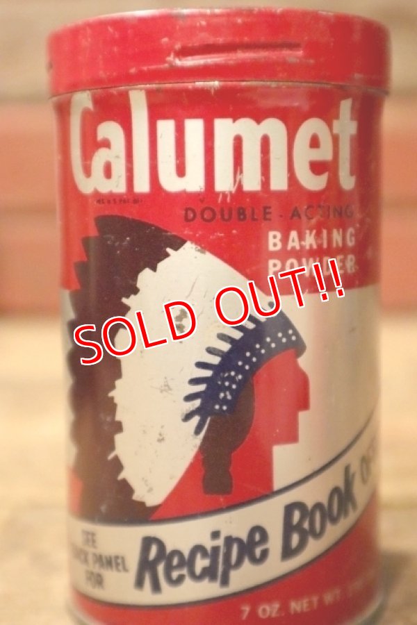 画像2: dp-241027-25 Calumet BAKING POWDER / 1960's-1970's 7 OZ. CAN