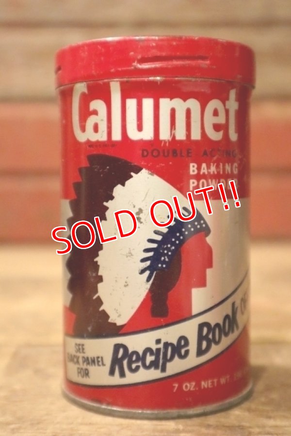 画像1: dp-241027-25 Calumet BAKING POWDER / 1960's-1970's 7 OZ. CAN