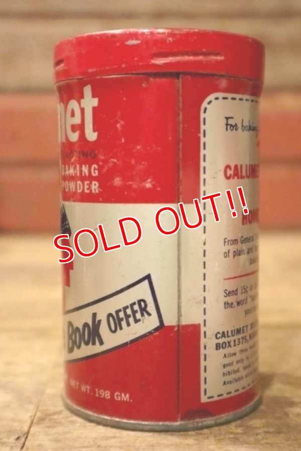 画像4: dp-241027-25 Calumet BAKING POWDER / 1960's-1970's 7 OZ. CAN