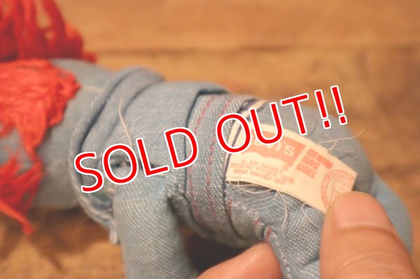 画像10: ct-241008-82 LEVI'S / Knickerbocker 1970's Denim Rag Doll Boy