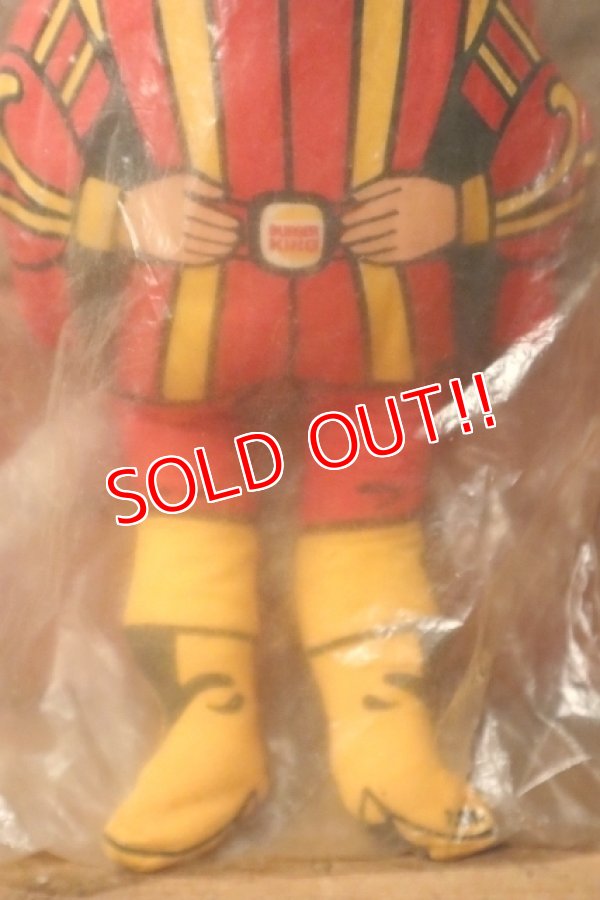 画像3: ct-241027-16 BURGER KING / The King 1970's Pillow Doll【MIB】