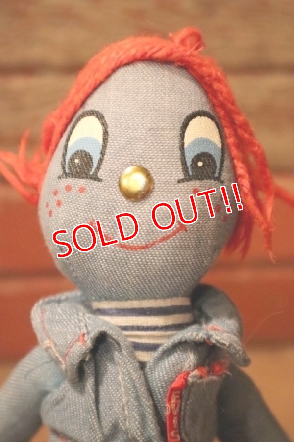 画像2: ct-241008-82 LEVI'S / Knickerbocker 1970's Denim Rag Doll Boy