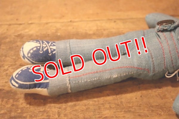 画像4: ct-241008-82 LEVI'S / Knickerbocker 1970's Denim Rag Doll Boy