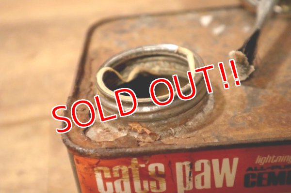 画像7: dp-241106-15 CAT'S PAW RUBBER CO., INC. 1960's ALL-PURPOSE CEMENT CAN